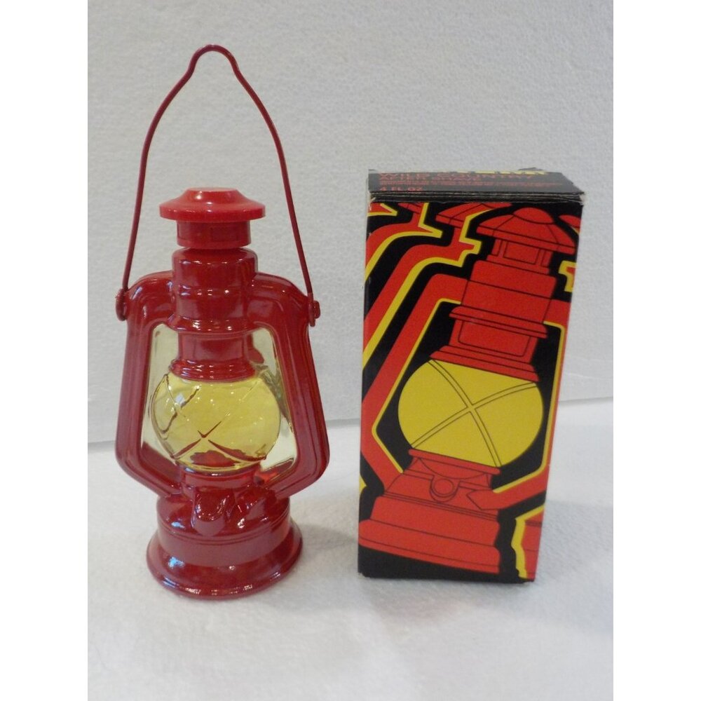 Vintage Avon Red Country Lantern w/ Handle Wild Country After Shave 4 fl oz